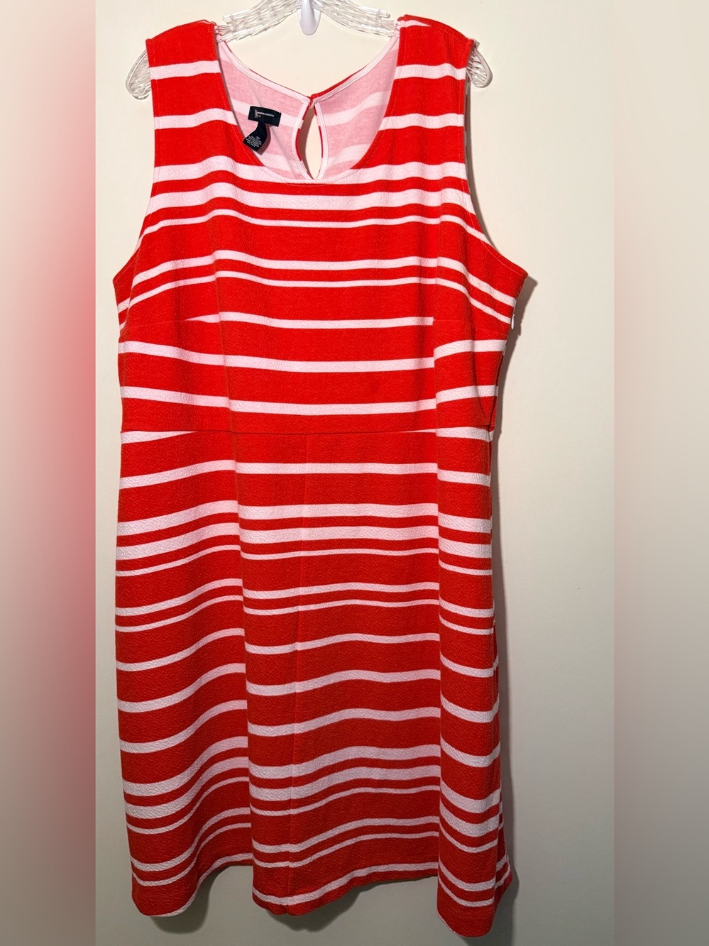 Pre-loved Red and White stripe summer dress Size 3x